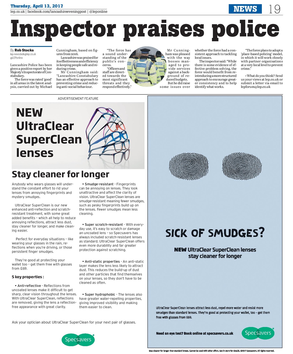 Specsavers SuperClean Ad