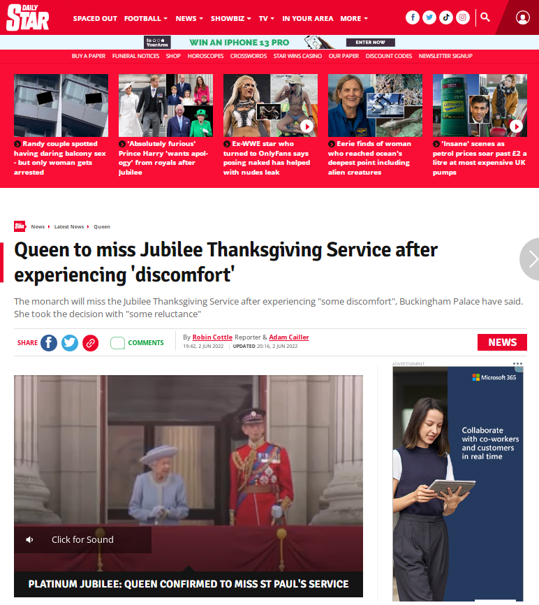 Daily Star - Jubilee coverage Daily Star - Jubilee coverage